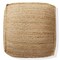 Casafield Braided Jute Pouf, Large Pouf Ottoman, 22" W x 22" D x 14" H Woven Jute Footrest, Decorative Indoor Boho Home Accent for Living Room